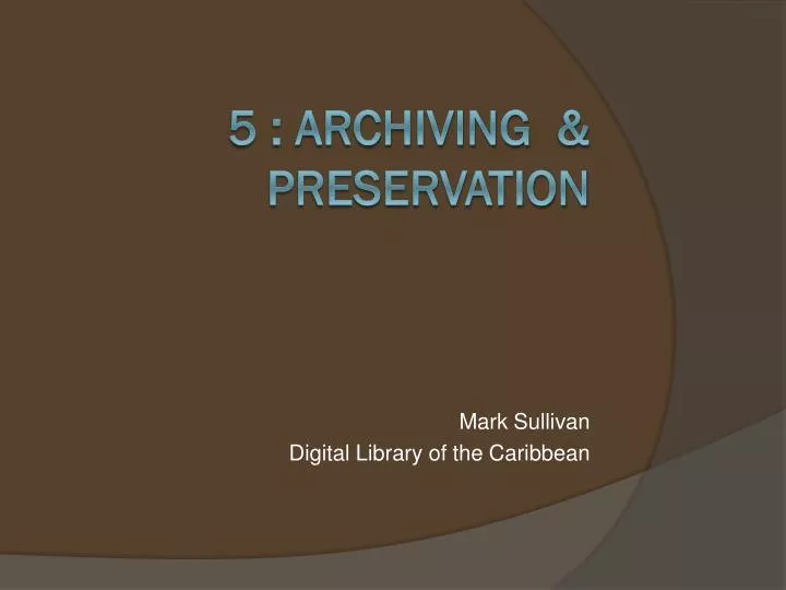 mark sullivan digital library of the caribbean
