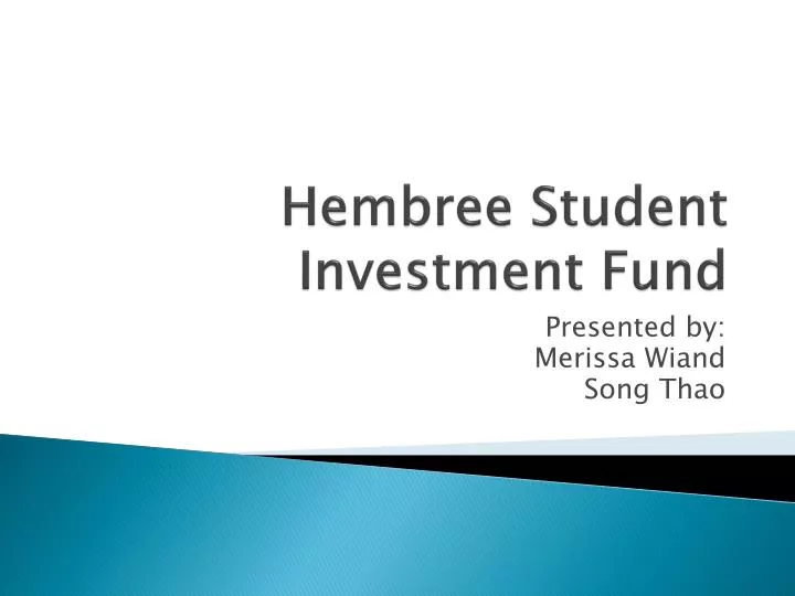 hembree student investment fund