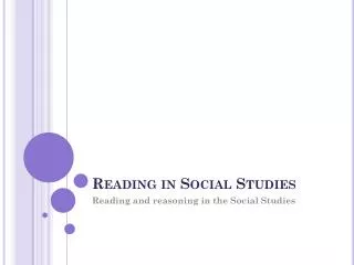 Reading in Social Studies