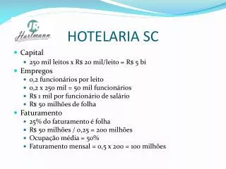 hotelaria sc