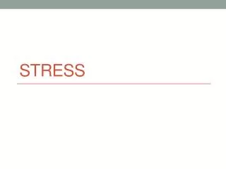 stress