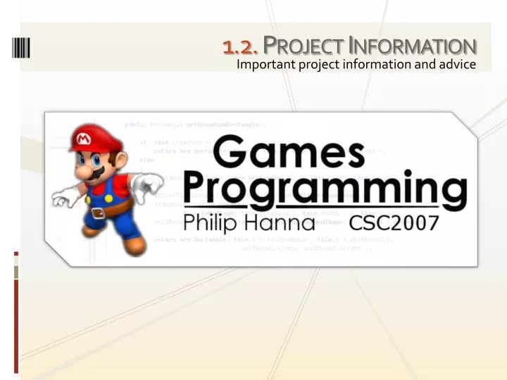 1 2 project information