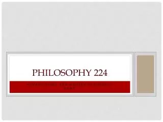 Philosophy 224