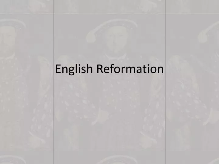 english reformation