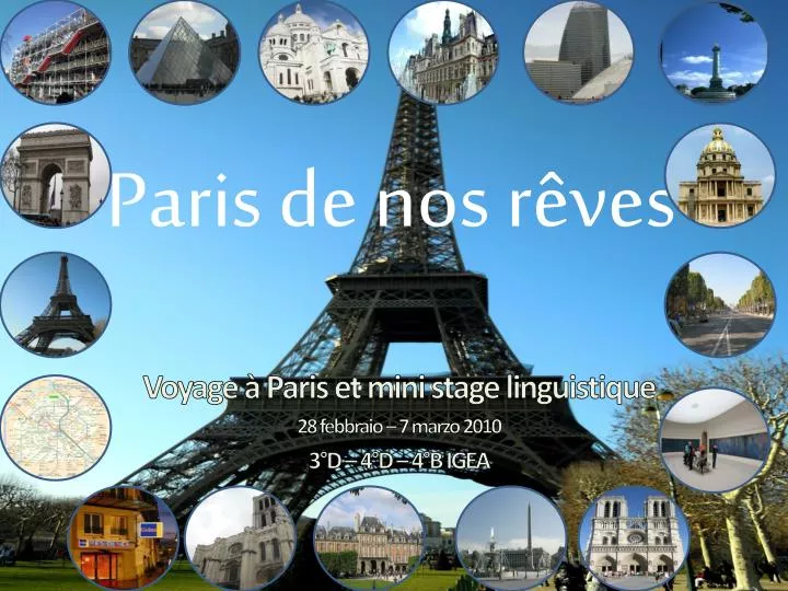 paris de nos r ves