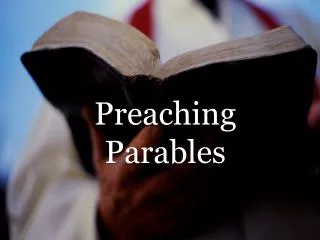 Preaching Parables