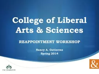 College of Liberal Arts &amp; Sciences