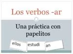 Los verbos -ar - slide 1