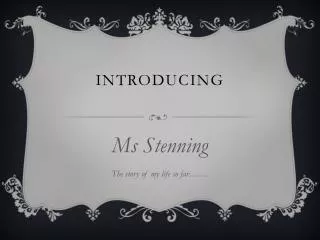 Introducing