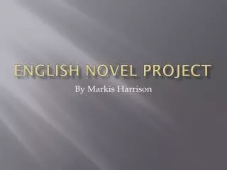 English Novel Project