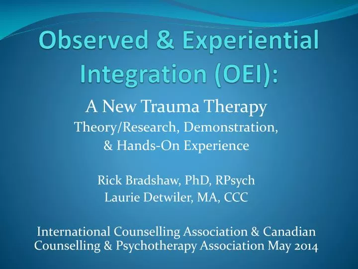 observed experiential integration oei