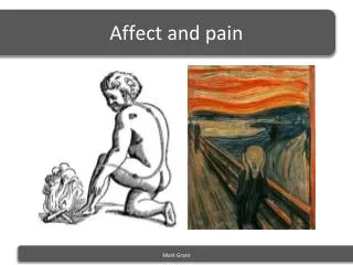Affect and pain