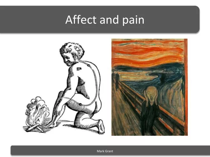 affect and pain