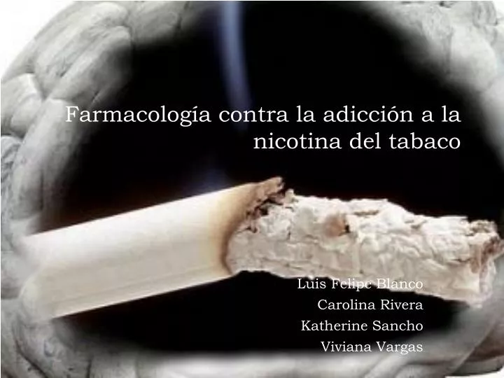 farmacolog a contra la adicci n a la nicotina del tabaco