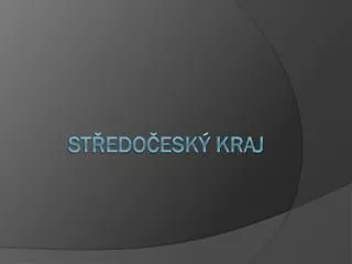 st edo esk kraj