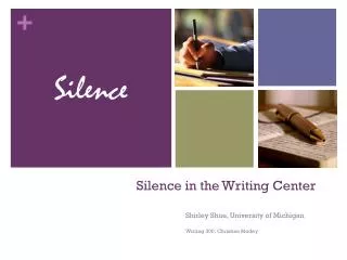 Silence in the Writing Center