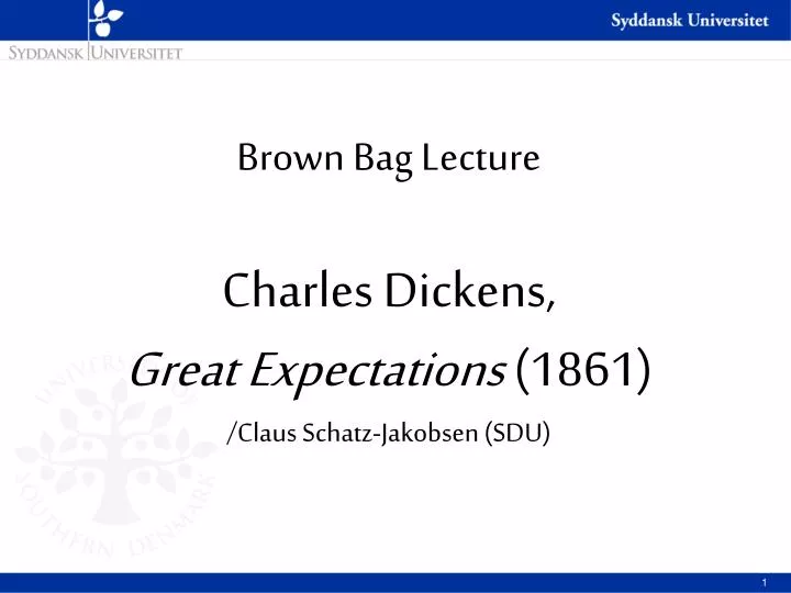 brown bag lecture charles dickens great expectations 1861 claus schatz jakobsen sdu