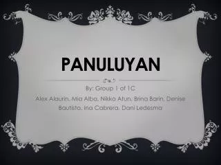 panuluya n