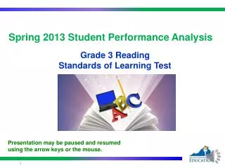 Spring 2013 Student Performance Analysis
