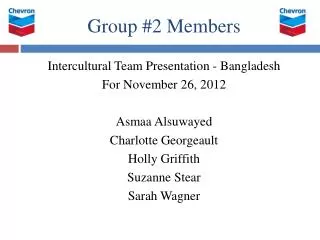 Group #2 Members