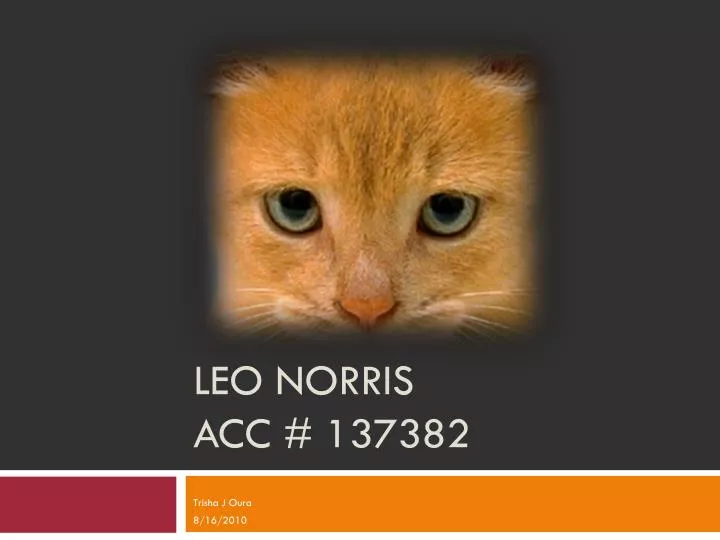 leo norris acc 137382