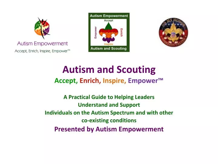 autism and scouting accept enrich inspire empower