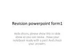 Revision powerpoint form1