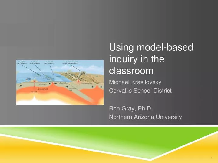 using model based inquiry in the classroom