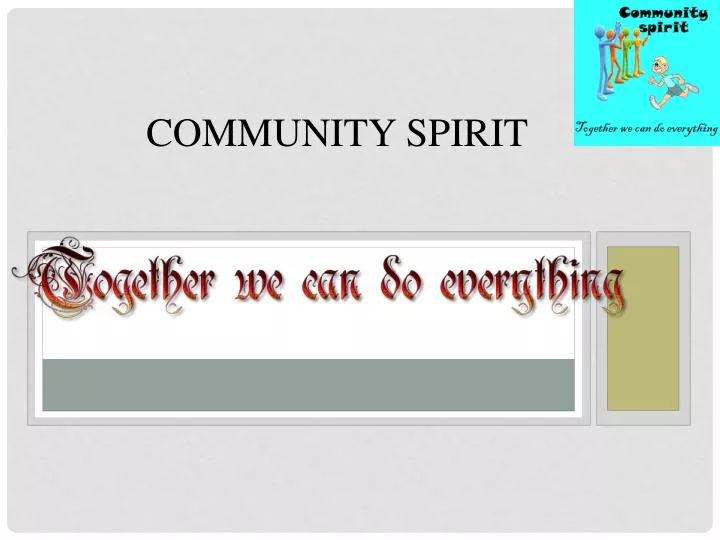 community spirit