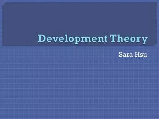 Development Theory