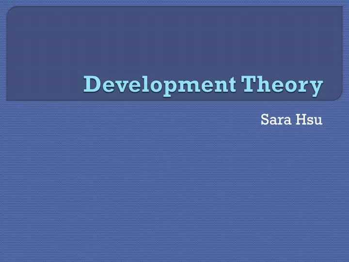 development theory