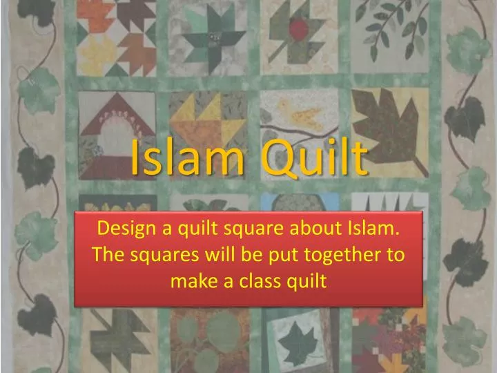 islam quilt