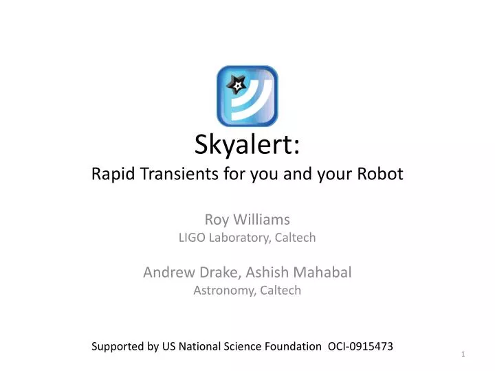 skyalert rapid transients for you and your robot