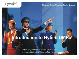 Introduction to Hytera DMR