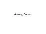 Antony , Dumas - slide 1