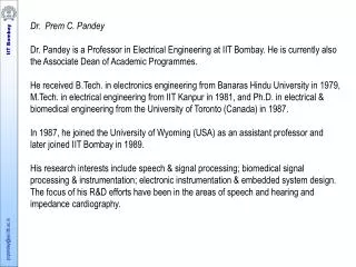Dr. Prem C. Pandey