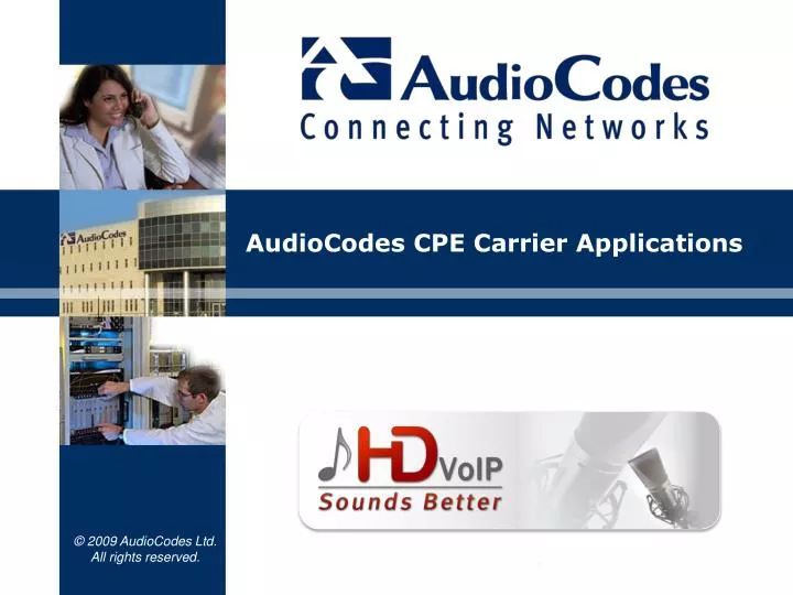 audiocodes cpe carrier applications