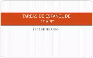 tareas de espa ol de 1 a 6