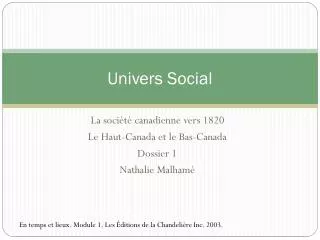 univers social