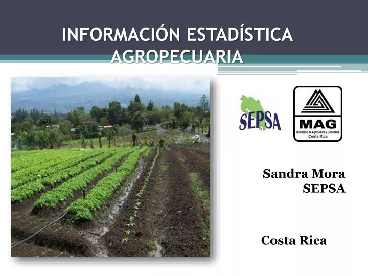 informaci n estad stica agropecuaria