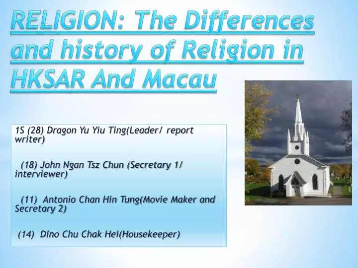 religion the differences and history of religion in hksar and macau