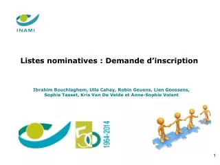 Listes nominatives : Demande d’inscription