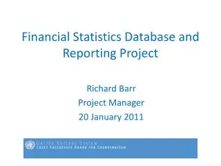 Financial Statistics Database and Reporting Project