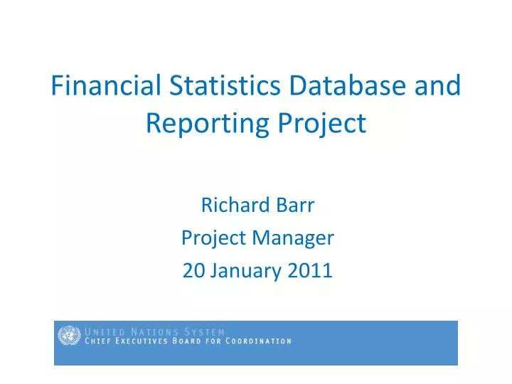 financial statistics database and reporting project