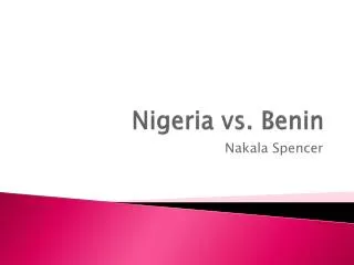 Nigeria vs. Benin