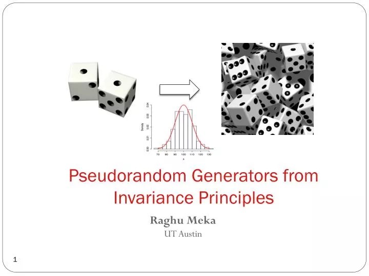 pseudorandom generators from invariance principles