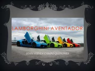 lamborghini aventador