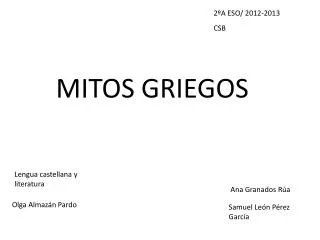 mitos griegos