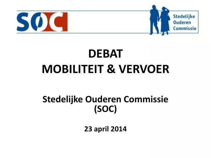 debat mobiliteit vervoer