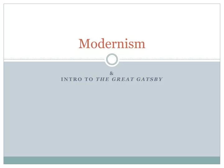 modernism